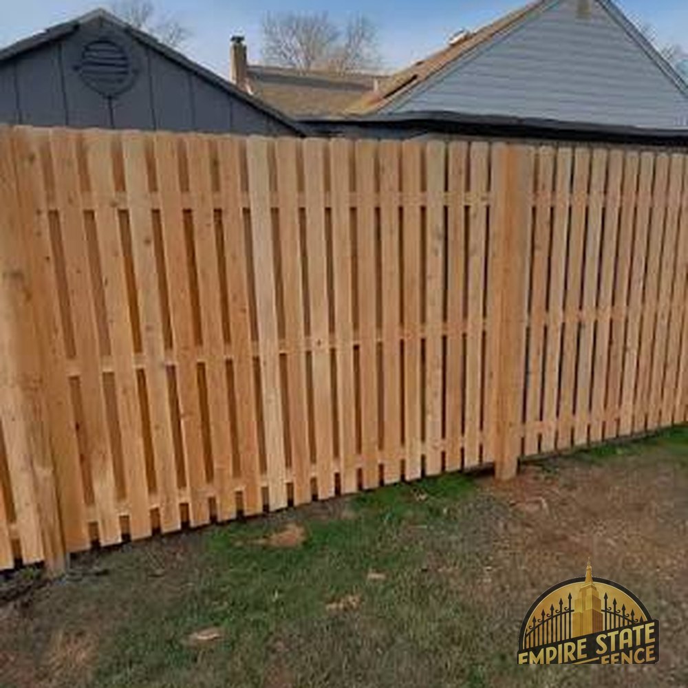 Wood fence